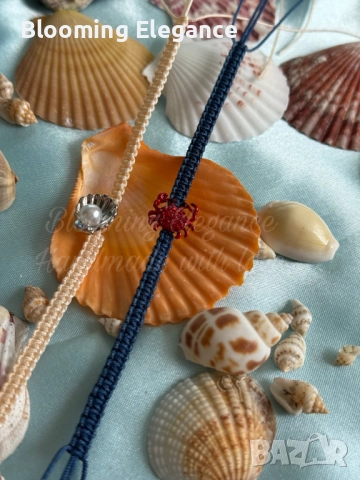 Морски комплект гривни, снимка 3 - Гривни - 51693925