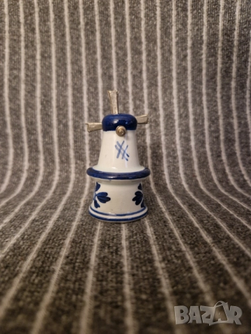 Delft винтидж солница-мелница с въртящи се перки , снимка 2 - Антикварни и старинни предмети - 52292188