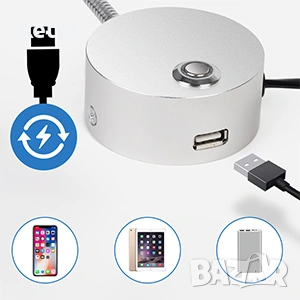 LED стенна лампа за четене, снимка 3 - Лампи за стена - 53569792