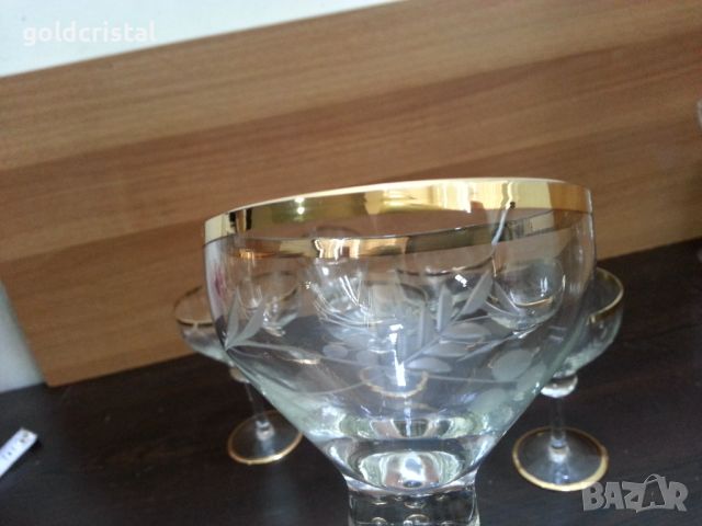Ретро кристални чаши , снимка 3 - Антикварни и старинни предмети - 45906266
