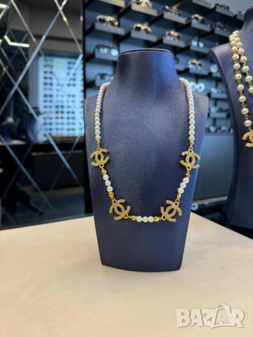  колиета chanel celine , снимка 2 - Колиета, медальони, синджири - 50996180