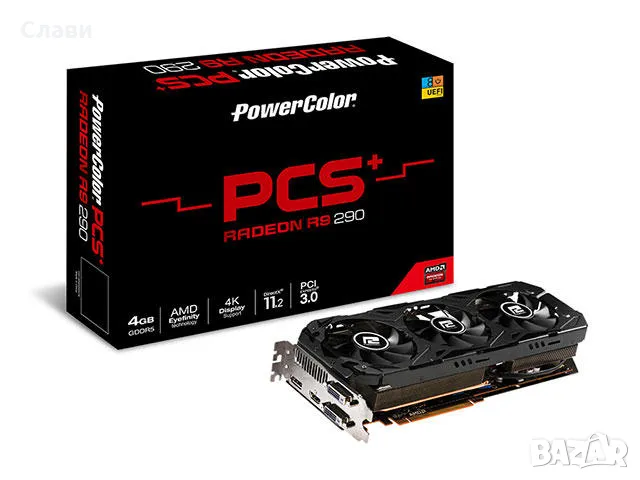 Видео карта POWER COLOR AMD RADEON R9 290 4GB/512 BIT GDDR5, снимка 1