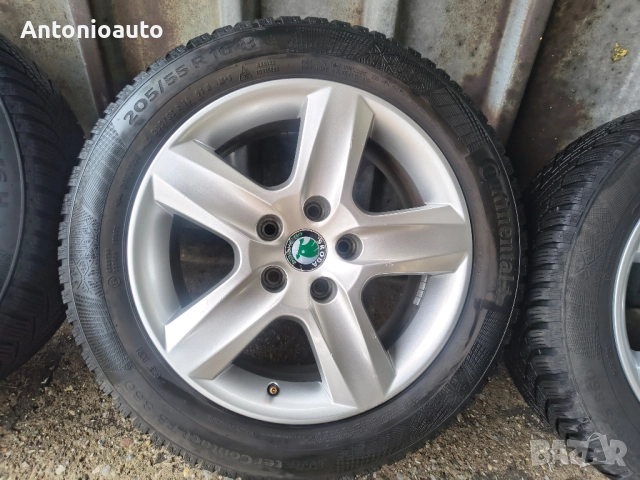 5х112 - 16 цола 5x112 SKODA Superb 5 x 112 , снимка 6 - Гуми и джанти - 52306215