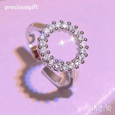 Комплект бижута - колие, пръстен и обеци, снимка 4 - Бижутерийни комплекти - 52053835