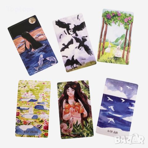 Таро карти 7х12см: Seasonal Fox Tarot & Wild Child Tarot & Nishikigoi Tarot, снимка 3 - Карти за игра - 45399685