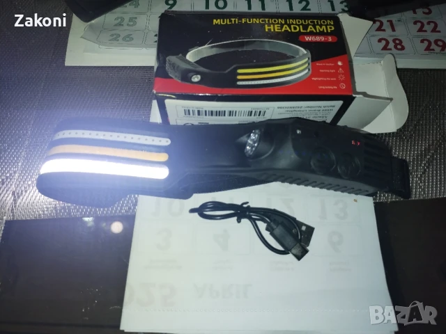  LED Фенерче за глава, снимка 3 - Спортна екипировка - 50927280