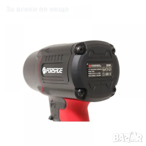 Пневматичен гайковерт с къс шпиндел 1450 Nм 1/2" с вложки и куфар Forsage, снимка 7 - Други инструменти - 50334396