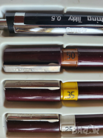 Рапидографи Rotring College set, mod. " Isograph " -3 броя писци 0,25/0,35/0,50 +авт.молив,работещи , снимка 3 - Ученически пособия, канцеларски материали - 50409903