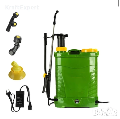 Акумулаторна и Ръчна Пръскачка 16 литра с 3 дюзи и мощна батерия 12V, снимка 2 - Други инструменти - 50548815