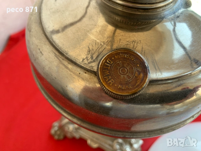 Стара австрийска газена лампа ДИТМАР/DITMAR, снимка 4 - Антикварни и старинни предмети - 53788471