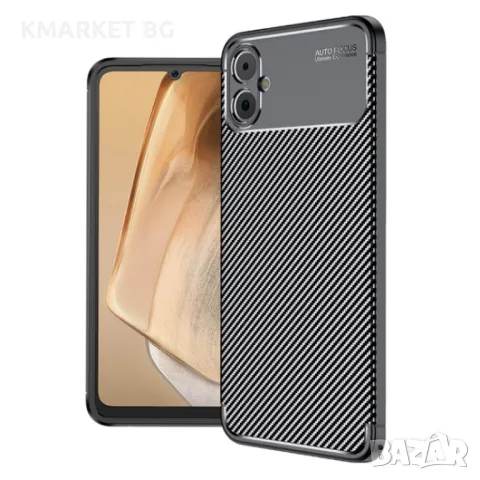 Samsung Galaxy A05 Удароустойчив Carbon Fiber Калъф и Протектор, снимка 1 - Калъфи, кейсове - 48859866