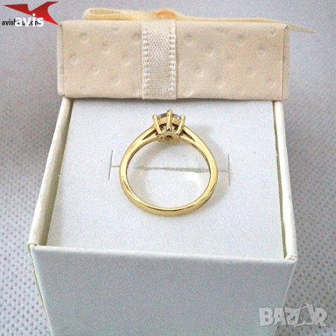 Пръстен с 14К златно покритие 224846, снимка 2 - Пръстени - 53431726