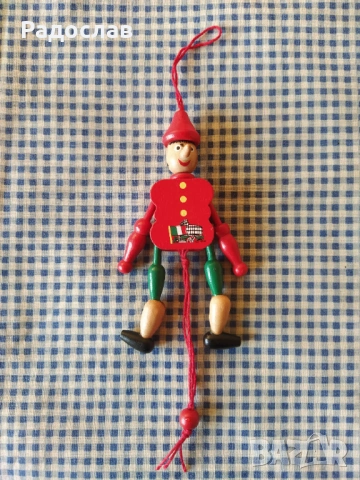 оригинален италиански сувенир марионетка Пинокио Рома