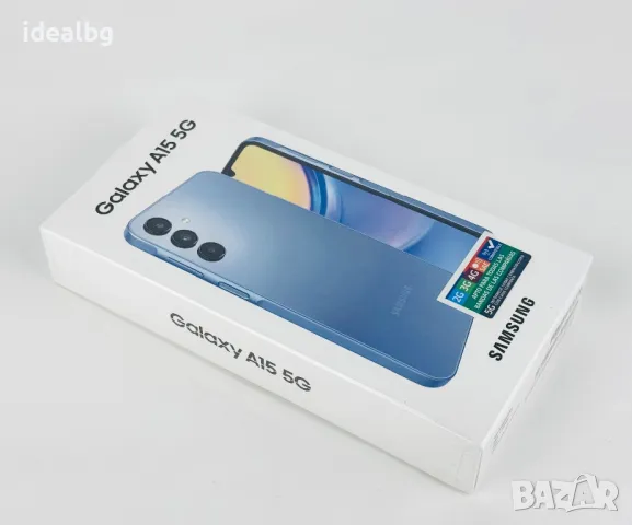  НОВ! Samsung Galaxy A15 5G 128GB 6RAM Blue 2г. Гаранция! , снимка 3 - Samsung - 47450913