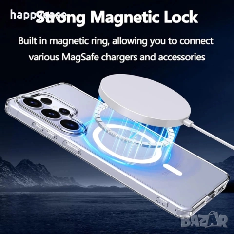 Samsung Galaxy S26 Ultra / S26+ / S26 / Удароустойчив MagSafe силиконов кейс гръб калъф, снимка 4 - Калъфи, кейсове - 53430919