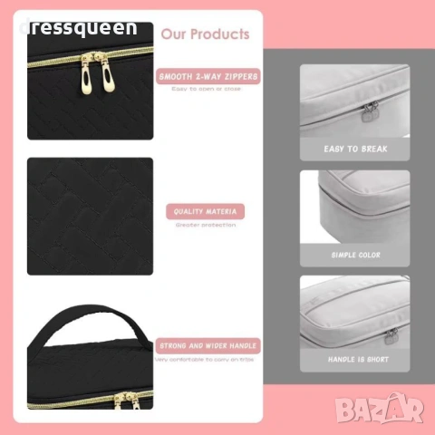 4659 Преносима чанта за лакове и инструменти с дунапренов органайзер, снимка 6 - Други - 53655287