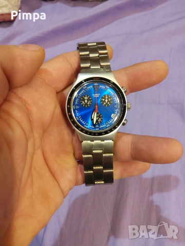 Swatch irony "toxin" aluminium chronograph часовник, снимка 2 - Мъжки - 53668260