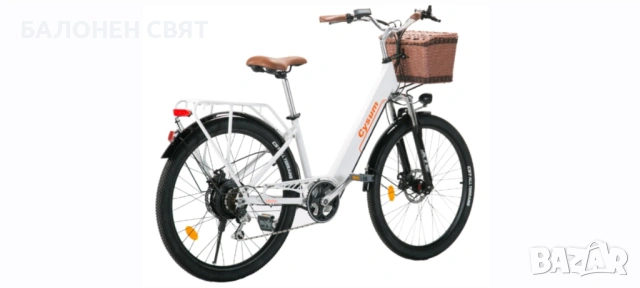 еБайк НОВ Електрически Велосипед Cysum Cityrun за възрастни 250W 36V 10Ah 26” гуми
