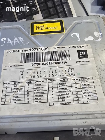 12771699 Radio CD SAAB 93 Радио CD SAAB 95, снимка 2 - Части - 52925936