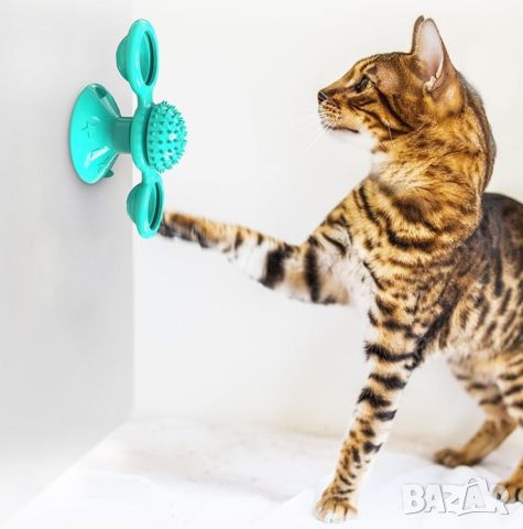 Интерактивна въртяща се играчка за котки вятърна мелница, снимка 7 - За котки - 46362788