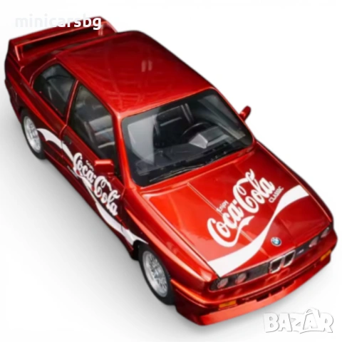 Метални коли: BMW M3 (Coca-Cola) 1:24 (Diecast), снимка 4 - Колекции - 53598701