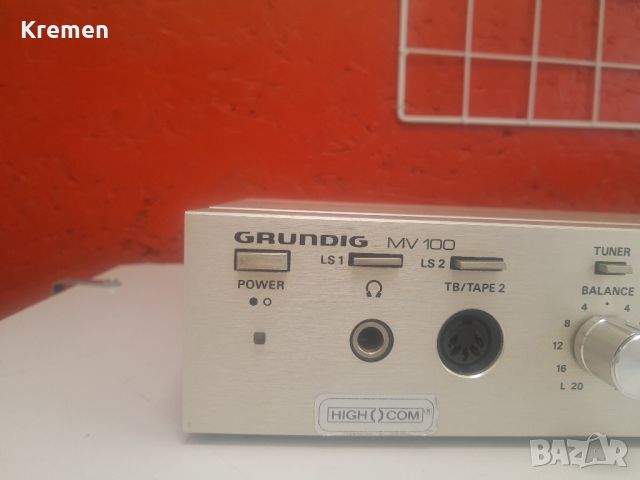 Усилвател Grundig MU-100, снимка 3 - Ресийвъри, усилватели, смесителни пултове - 46139835