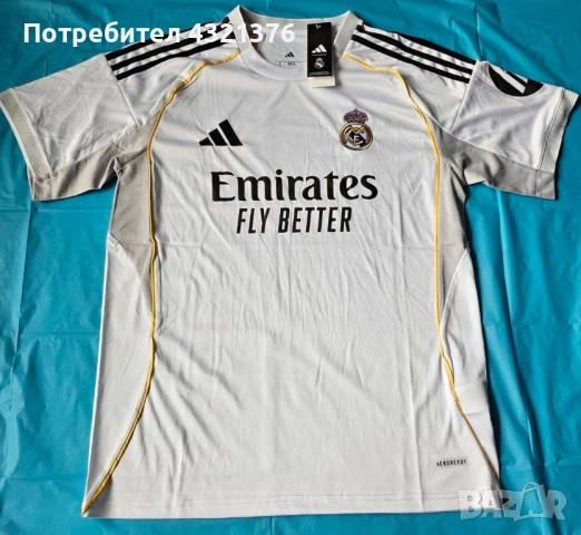 Футболна тениска на Реал Мадрид от сезон 25/26, снимка 2 - Футбол - 52337049