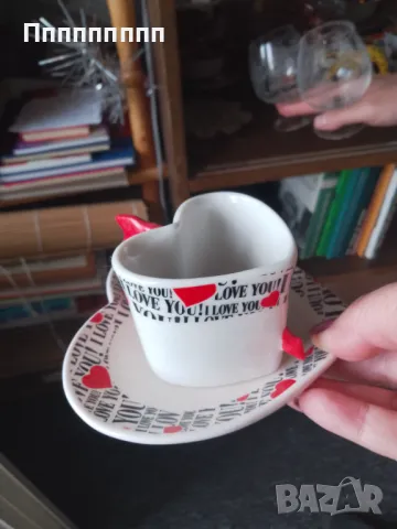 Чаша и чинийка за кафе , снимка 1