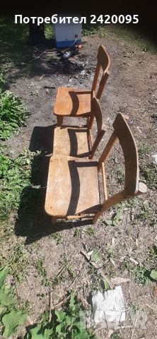 стари малки дървени столове-90лв, снимка 1 - Столове - 45263238