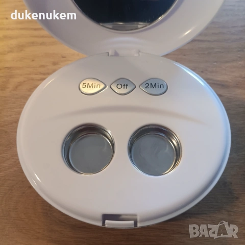 Ултразвуковa почистващa ваничка за контактни лещи – USB, компактна, снимка 11 - Друга електроника - 53083758