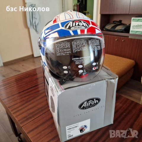 Мото каска Airoh JT Convert Blue Gloss XXL 63 см.