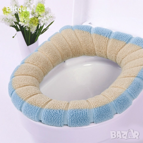 Универсален калъф за капак на тоалетна чиния. Цвета е според наличноста на склада. ПРОМОЦИЯ, снимка 2 - Други стоки за дома - 52888521