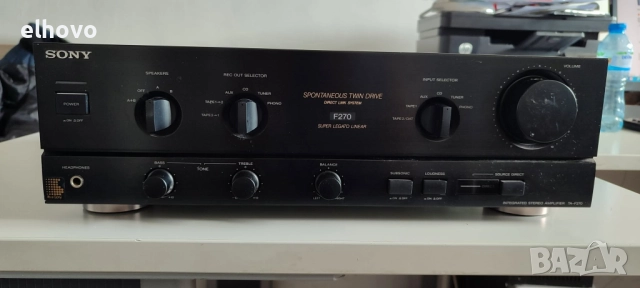 Стерео усилвател Sony TA-F270#2, снимка 2 - Ресийвъри, усилватели, смесителни пултове - 52142121