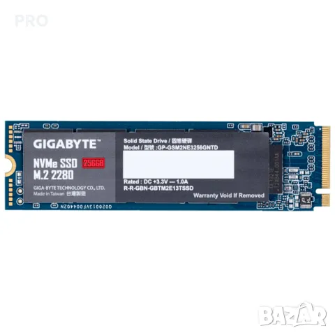  SSD Gigabyte M.2 NVMe PCIe Gen 3 SSD 256GB , снимка 2 - Твърди дискове - 49272928