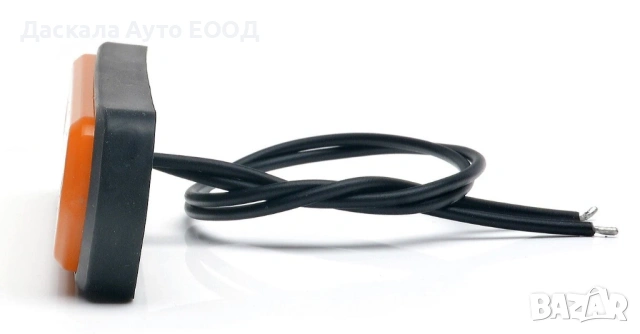 1бр. НЕОН ЛЕД LED габарит ОРАНЖЕВ с 4 диода 12-24V , Полша, снимка 4 - Части - 53871413