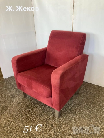 Елегантно кресло в цвят бордо, снимка 2 - Дивани и мека мебел - 53776506