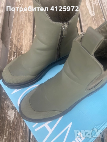 Дамски зелени боти Tendenz, 38 номер, снимка 5 - Дамски боти - 52048743