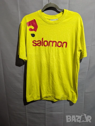 Salomon Cotton Poly  размер Л  памучна тениска , снимка 2 - Тениски - 53878398