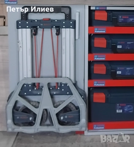 L-BOXX 3бр. циркуляр, ролетка и количка на BOSCH, снимка 2 - Куфари с инструменти - 53419793