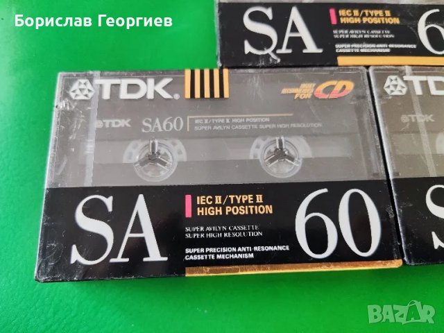 Нови хромни касетки TDK SA 60 1990 г, снимка 2 - Аудио касети - 49176614