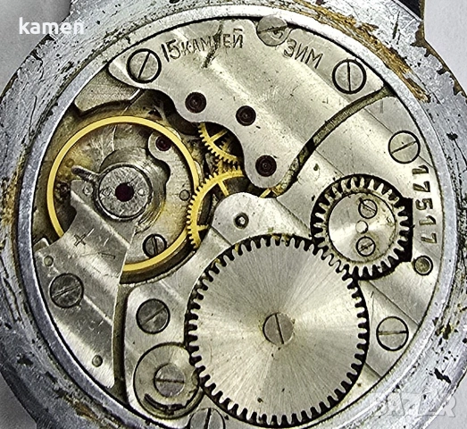 Винтидж съветски часовник ЗИМ - 15 бижута - ръчно навиване - СССР - нова кожена каишка, снимка 8 - Антикварни и старинни предмети - 53659352