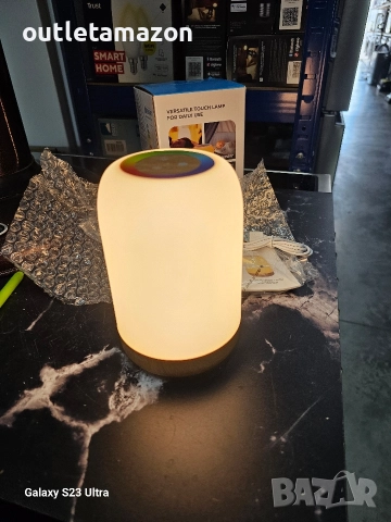 LED нощна лампа с тъчскрийн, димируема с 256 RGB цвята и 4 режима, снимка 8 - Лед осветление - 52734990