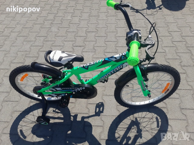 PASSATI Велосипед 20" SPARTAN зелен, снимка 8 - Велосипеди - 53559795