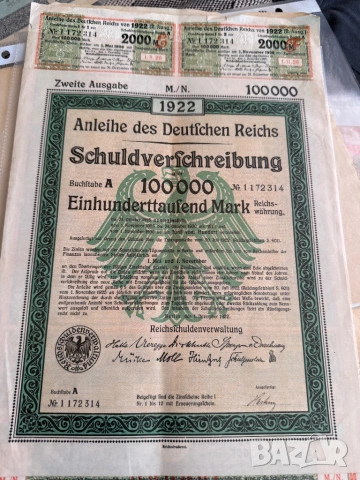 антикварни стари акции,облигации, снимка 5 - Антикварни и старинни предмети - 53779022