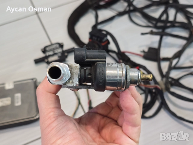 Комплект STAG газов инжекцион – ECU QBOX BASIC + рейка с дюзи + MAP PS-02 + бутон + зумер + кабели, снимка 11 - Аксесоари и консумативи - 52888823