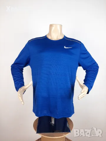 Nike Running - Оригинална мъжка блуза с дълъг ръкав размер XL, снимка 2 - Блузи - 47896501