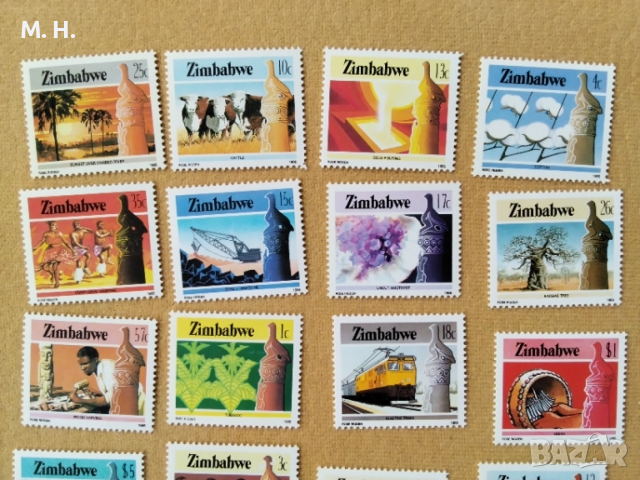 Зимбабве 1985, снимка 2 - Филателия - 54263984