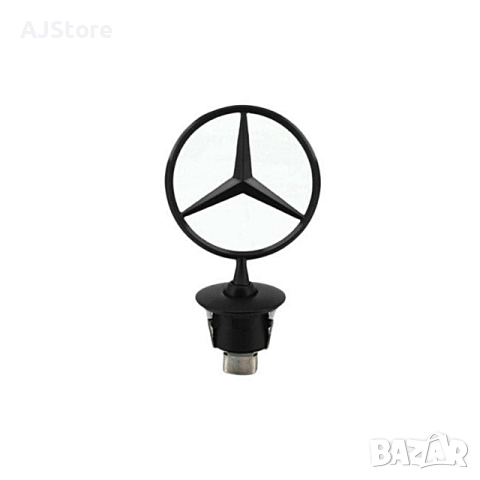 Емблема мерник за Mercedes Benz Black