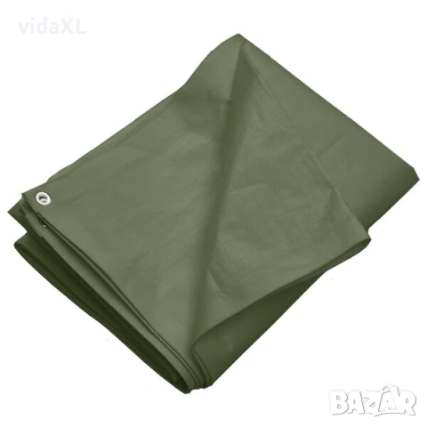 vidaXL Брезент, 260 г/м², 3x4 м, зелен, HDPE(SKU:151547), снимка 2 - Други - 54182904