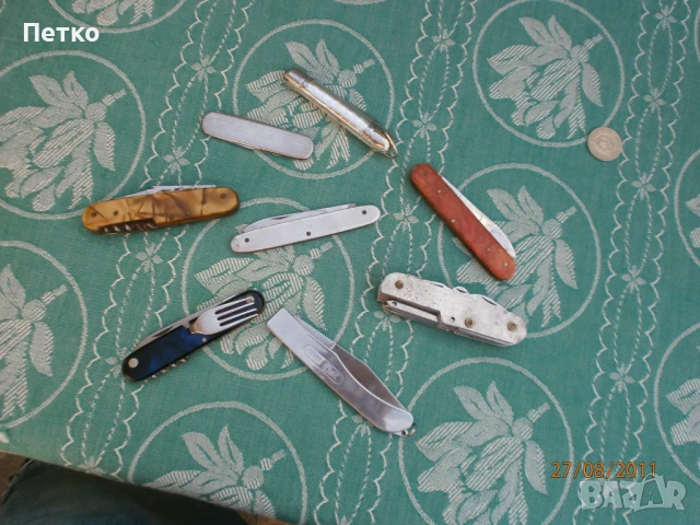 Стари сгъваеми  ножове, снимка 14 - Антикварни и старинни предмети - 51168439